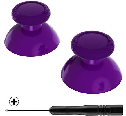 eXtremeRate Joystick pour Manette Switch Pro, Stick Analogique 3D de Remplacement pour Nintendo Switch Pro Manette, Thumbstick 3D Customisé pour Manette Switch Pro, Violet & Violet