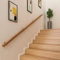 GJIF Pasamanos De Escaleras, Pasamanos De 30-400 Cm, Pasamanos De Escalera Antideslizante De Madera Maciza, Loft Interior De La Casa contra La Pared Pasamanos De Ancianos(Size:30cm)