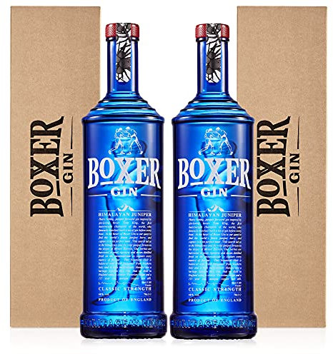 Boxer Gin | Bright & Vibrant London Dry Gin | Distilled with the World's Finest Juniper | 2021 Edition, 2 x 70cl | 40% Vol.