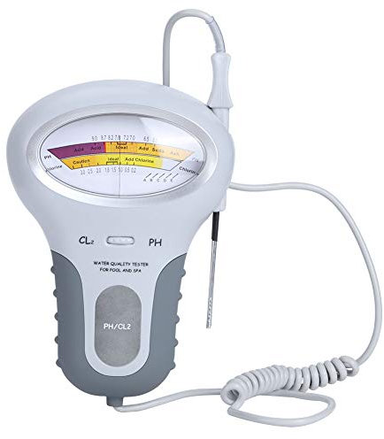 Digitaler Wassertester mit Tester, pH-Tester, professionelle Chlor- und pH-Tester, Water Quality Analysis Measurement Monitor Checker for Swimming Pool, Spa Water, Water Spring