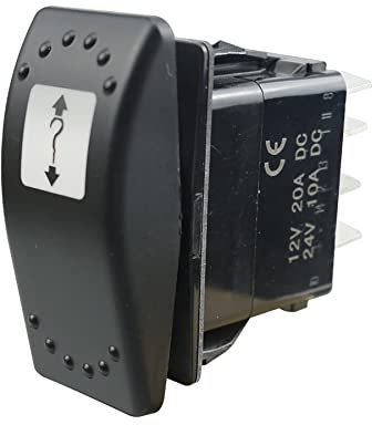 5-poliger Windenschalter, bernsteinfarbenes LED-Licht Ein Aus Ein, Passend für Can-am 2011-2020 Defender Commander Maverick Traxter, Selbstsichernde Funktion Wippschalter, Elektrische Seilwinde