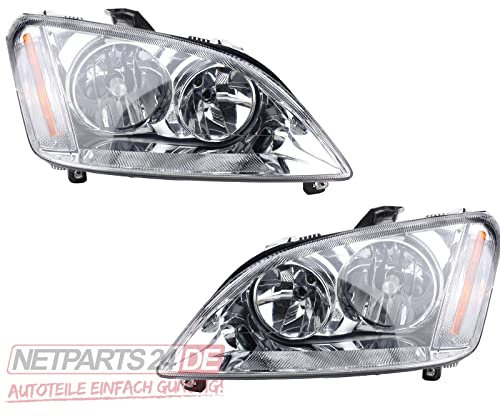 Johns, Scheinwerfer Satz passend für Ford Focus Scheinwerf.Set C-Max li. re. H7/H1 ab 10/03 bis 02/2007
