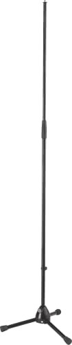 K&M 20125 MikrofonStativ L Schwarz Stahl - bis 181 cm Höhe für große Musiker - Halterung für Mikrofon - robuste Füße