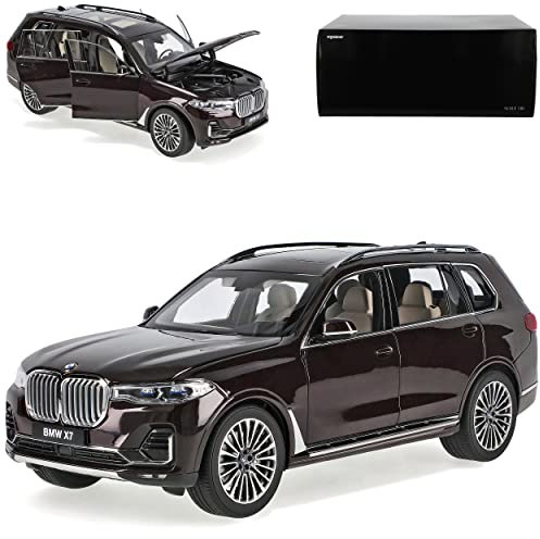 alles-meine.de GmbH Defekte Verpackung B*M*W X7 G07 SUV Ametrin Metallic Braun Ab 2019 08951AM 1/18 Kyosho Modell Auto mit individiuellem Wunschkennzeichen