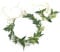 MIVAIUN 1 Pezzo Corona di Fiori e 1 Pezzo Ghirlanda a Mano Copricapo Regolabile Corona di Fiori Floreale Copricapo Copricapi di Nozze Festa per Matrimoni Feste Fotografia Fotografici Spiaggia (Verde)