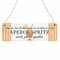 Interluxe Schild Holzschild - Solange der letzte Strohhalm Aperol Spritz - witziges Schild mit Spruch Dekoschild als Mitbringsel für Freunde Familie