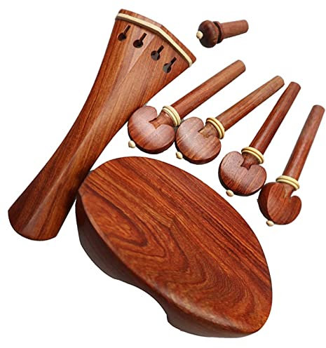 Neue Form Palisander Violine Teile Armaturen Pegs Kinnhalter Saitenhalter Endpin Geige Zubehör Set Fachmann Violine Zubehör