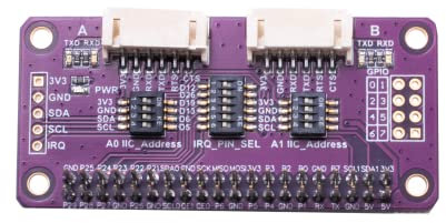 XICOOLEE Serielles Erweiterungsmodul I2C-Schnittstelle für Raspberry Pi, nimmt SC16IS752 Chip 8-Bit I/O Expander 2-K UART 8 GPIOs Erweiterung, Schiebeschalter