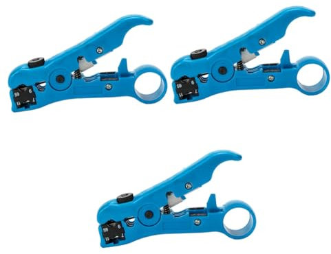 OSALADI 3St multifunktionswerkzeug Crimp-Werkzeug Crimpwerkzeug Abisolierzange elektrischer Kabelabisolierer Elektriker Reparaturhandwerkzeug Komprimierungswerkzeug Stripper Crimpen