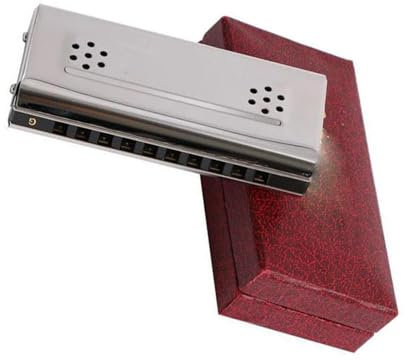Mundharmonika Mundharmonika, 10 Löcher, diatonisch, doppelseitig/seitlich, 2-in-1-Mundharmonika, C&G, Mundharmonika, Anfänger-Mundharmonika, Blasinstrument