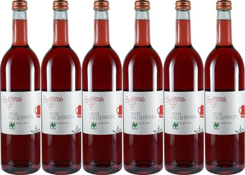 Schwab Winzerglühwein Rosé Halbtrocken Naturland Bio (6 x 0.75 l)
