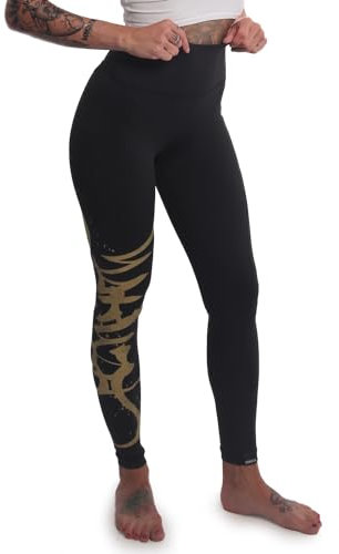 Yakuza Damen Tag Train Leggings, Schwarz, XXL