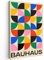 MuchoWow© Wandbilder 60x90 cm Schlafzimmer Home Deko Wohnung Bild Wohnzimmer Fotoleinwand Wand Bilder Leinwand Wall Decor Bauhaus - Abstrakte Kunst - Vintage - Farbenfroh - Kunst