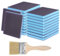 QUARKZMAN 21 Esponjas de Lijado 240-320 Granos 100 x 120mm Lavables Reutilizables Bloques de Lijado de Doble Cara con Cepillo de Pintura de Madera para Lijar Madera, Azul