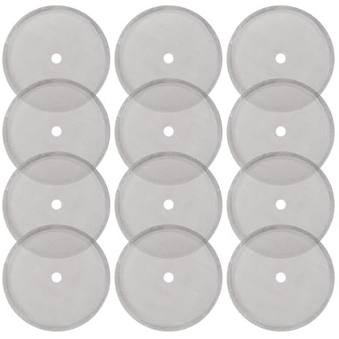 Keboyoe 12 Piezas Reemplazo Filtro de Prensa Francesa de Repuesto Filtros de Prensa Francesa Pantalla de Malla Pantalla Universal de Filtro de Prensa Francesa paras 1000 ml / 34 oz / 8 tazas