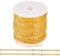 FASHEWELRY 10m/roll Flat Cable Chains Brass Coated Iron Soldered Chains Oval Cross Links for DIY Crafts Jewelry Bracelet Necklace Making Golden