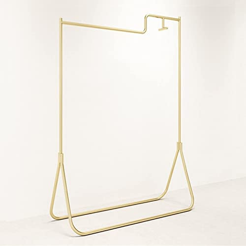 KAZUP Kleiderständer, Kleiderständer für Bekleidungsgeschäfte, doppellagiger Kleiderbügel, Kleiderständer/Gold/170 x 40 x 150 cm (Gold 170 x 40 x 150 cm)