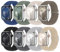 8 cinturini intrecciati, compatibili con Apple Watch 38 mm, 40 mm, 41 mm, 42 mm, 44 mm, 45 mm, elastico in nylon per Apple Watch 9 SE 8 7 6 5 4 3 2 1, 42mm/44mm/45mm