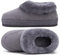 COFACE Hausschuhe Damen Warme Winter Plüsch Gefüttert Hüttenschuhe Frauen Lammfell Fell Pantoffeln Bequeme Hausstiefel Slippers 42, grau