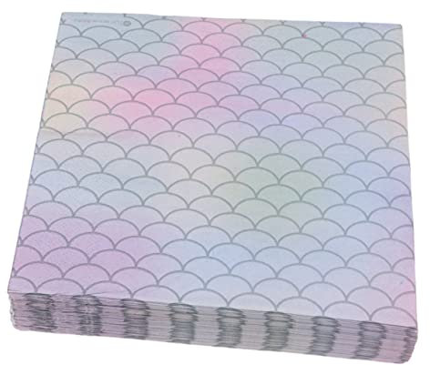 Beaupretty 50blätter Servietten Mit Meerjungfrauenmotiv Einweg-papiertücher Partydekoration Für Feiern Bankette Und Veranstaltungen