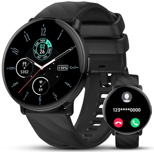 Montre Connectée Homme Femme avec Appel Bluetooth, 1.39 HD Full Touch Smartwatch, 112+Modes Sportifs, Montre Connectee Sport Etanche IP68 avec Sommeil/Cardiofrequencemetre/Podometre pour Android/iOS