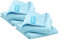 Microtrend Fensterset, 2 Premium Quality Mikrofasertücher für eine streifenfreie Fensterreinigung nur mit Wasser: Reinigungstuch (40x40 cm Profituch) und Trockentuch (60x45 cm Waffeltuch) (2, Blau)
