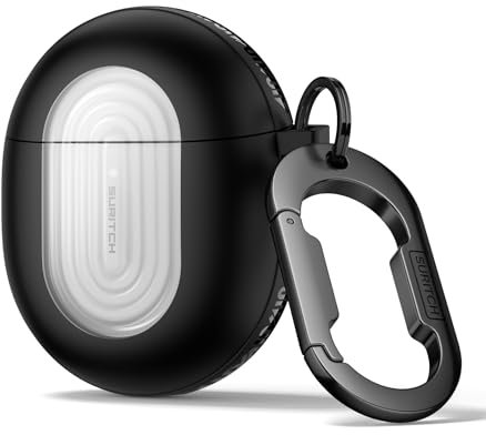SURITCH Magnetic Case Compatible with Google Pixel Buds Pro 2 (2024) and Pixel Buds Pro (2022),Rugged Shockproof Protective Headphone Cover with Cleaning Kit & Carabiner Keyring & Removal Tool(Black)