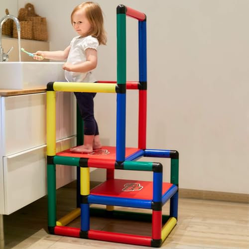 Quadro Kletterparkour - Kit d'escalade modulaire pour bébés et Tout-Petits - 12 modèles à partir de 6 Mois - pour l'intérieur et l'extérieur - Certifié TÜV