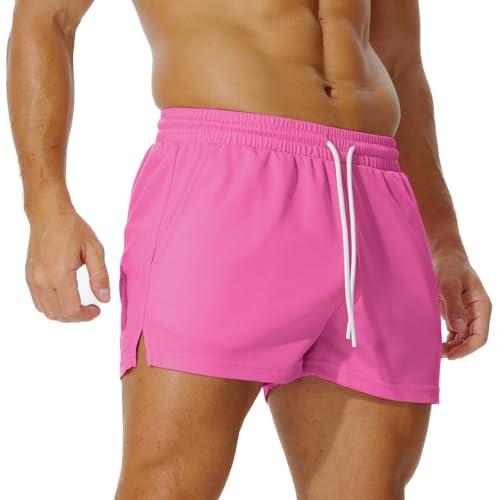 AIMPACT Short Court Homme 3inch Short de Sport Homme Respirant avec Poches de Jogging Fitness Training Tennis