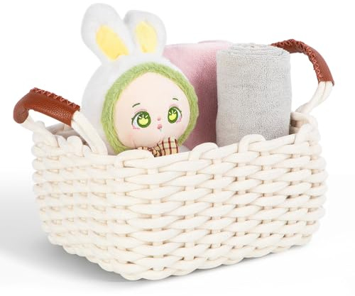 Aevcvok Aufbewahrungskorb Set Baumwolle Korb Geflochten-Körbchen Aufbewahrung,aumwollseil - Korb Aufbewahrung Geflochten für Babyzimmer, Schlafzimmer, Wohnzimmer
