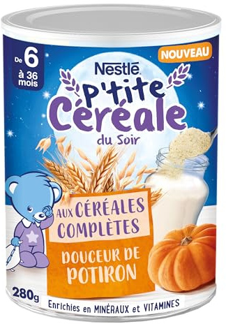 NaturNes - P’tite Céréale Potiron 6 Mois Boite en Métal 1 x 280g