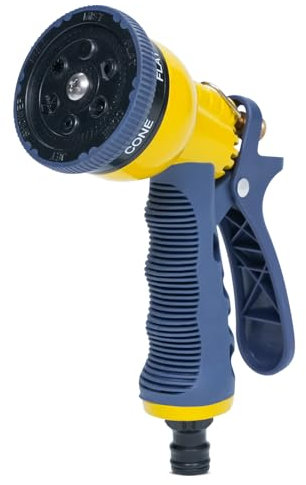 Flatro Hose Pipe Spray Gun with 6 Functions | High Pressure Hand Sprayer for Gardening, Garden Hose Spray Gun for Car Wash, Pet Bath, Floor Cleaning & More | Multi-Jet Garden Hose Nozzle & Spray Guns