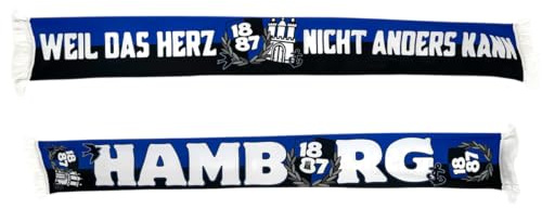 1887 Streetwear Hamburg 'WEIL DAS HERZ NICHT ANDERS KANN - HAMBURG Druckschal