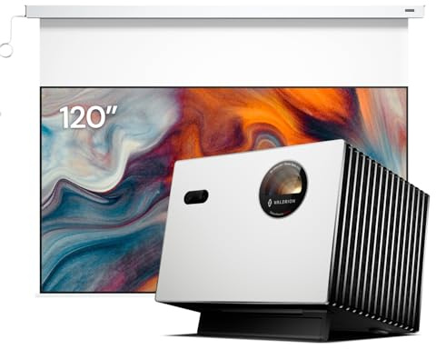 Valerion StreamMaster Plus2&Valerion 120-inch Purevision Motorized Projector Screen