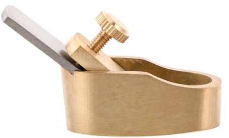 LIFKICH Mini Handhobel für Geigenbau aus Messing, Daumenhobel für Fingerboard und Violine, Handwerkzeug mit ergonomischem Design zur Reduzierung von Ermüdung
