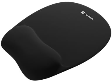 Natec Mousepad Ergonomic CHIPMUNK memory foam filling, black