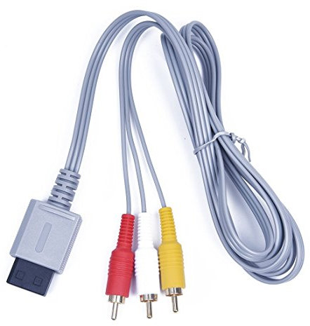 Childhood 1.8M Audio Video AV RCA Câble de câble composite vidéo pour Nintendo Wii Console