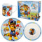 Set vajilla infantil de plato, cuenco y taza de cerámica en caja de regalo de La Patrulla Canina
