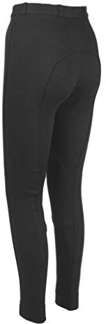 Avon Equine Pantalones de equitación de algodón para niños y niñas, elásticos en 4 direcciones, suaves, para niños y niñas, gris, 20
