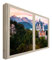 CCRETROILUMINADOS Neuschwanstein, Castello Illuminato per finestre Baviera Finte Quadri Decorativi Illuminati, Metacrilato, Bianco, 60 x 80