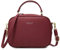 WANYIG Handy Umhängetasche Damen PU Leder Schultertasche Klein Reißverschluss Handtasche Crossbody Bag Frauen Brieftasche Cross-Body Tasche(Weinrot)