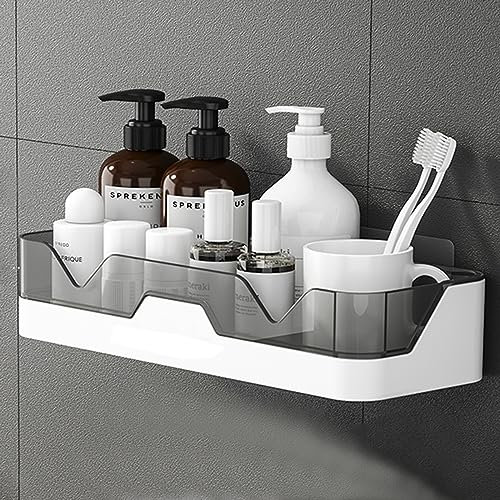 PIGPIGFLY Duschregal Ohne Bohren,Badewannenablage aus Kunststoff,Moderner Badezimmer Regal,Duschregal zum Hängen,Badezimmerregal (1 Stück)
