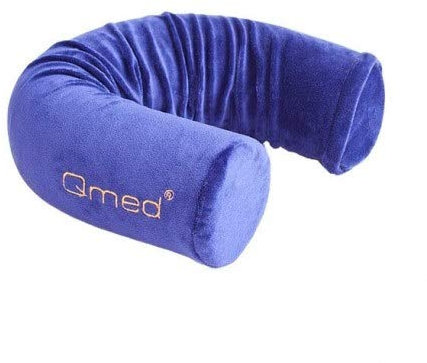 Qmed Nackenrolle Flex Pillow 10 cm x 63,5 cm, Kissenbezug aus 100% Polyester | Biegsames Mehrzweck-Kissen aus thermoplastischem Memory-Schaum