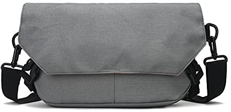 FANDARE Unisex Umhängetasche Schultertaschen Kuriertasche Laptoptasche Umhängetaschen Messenger Crossbody Bag für Herren Damen Reise Business Hochschule Grau