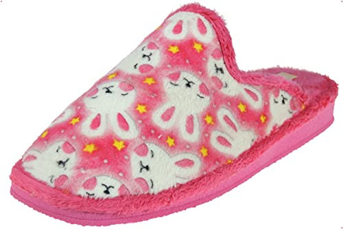 Calzados Romero 0054 AMOROS 802-113: Chinela de Casa para Mujer Destalonada con Piso Microporoso Ligero Piso Microporoso Fabricadas en España Fucsia Talla 36