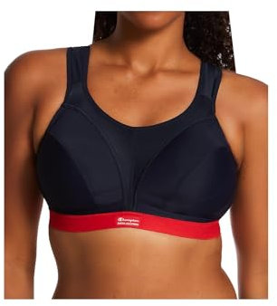 Champion Damen Sa Sn109 D+max Bra Sport-BH, Mehrfarbig (Blau/Rot), 70F