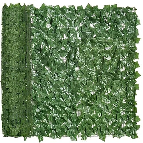 Efeu Sichtschutz Sichtschutz Sichtschutz leicht transparent Wind-UV-Schutz UV-Schutz Gartenzaun mit Bändern(Color:Green,Size:1.5x14m)