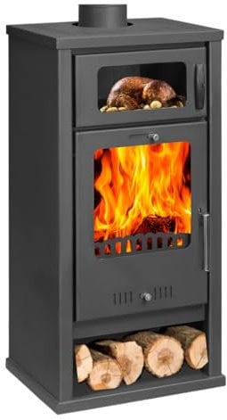 Estufa de leña con horno Balkan Energy Troy 7.8 kW