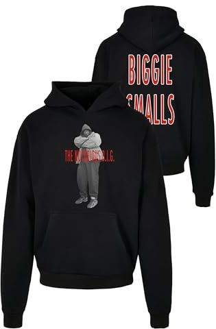 Mister Tee Herren Biggie Smalls Concrete Hoody Black, L