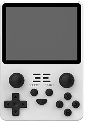 Cawevon RGB20S Handheld Game Console, 3.5 Inch Retro Video Game Console with 128G Card & 20000 Games, Open Source Game Player for Kids Adults (White, 128G)